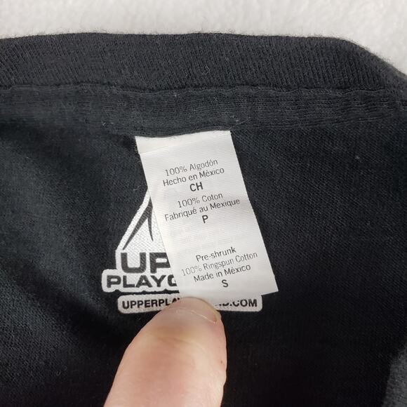 Upper Playground Shirt Womens Small Lucky Lager Black Short Sleeve 100% Cotton - Picture 7 of 8